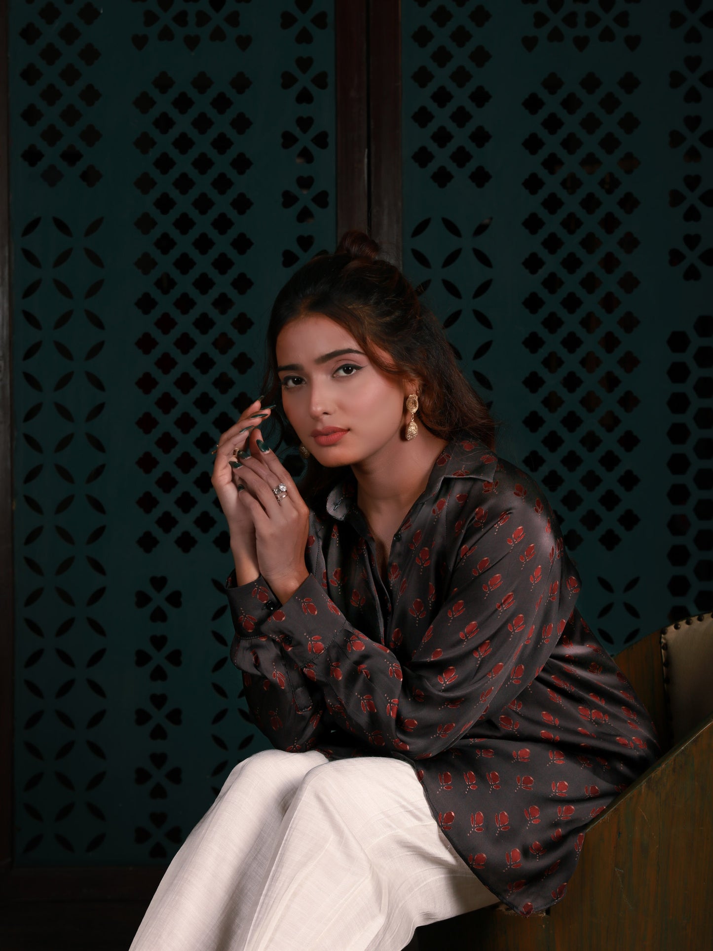 Black Printed Shirt