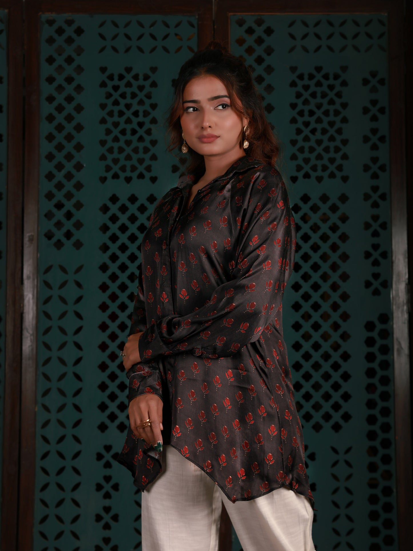 Black Printed Shirt