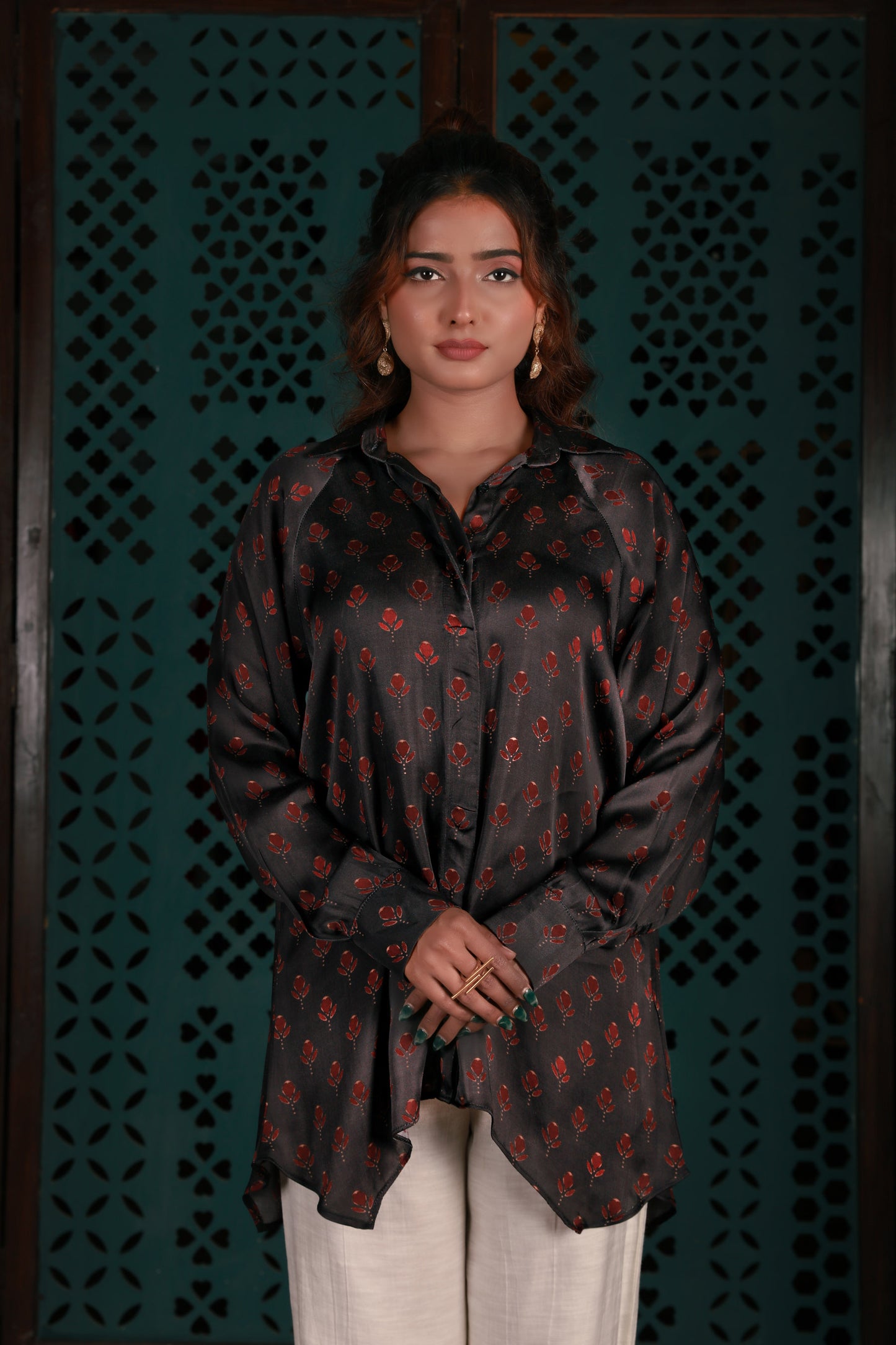 Black Printed Shirt