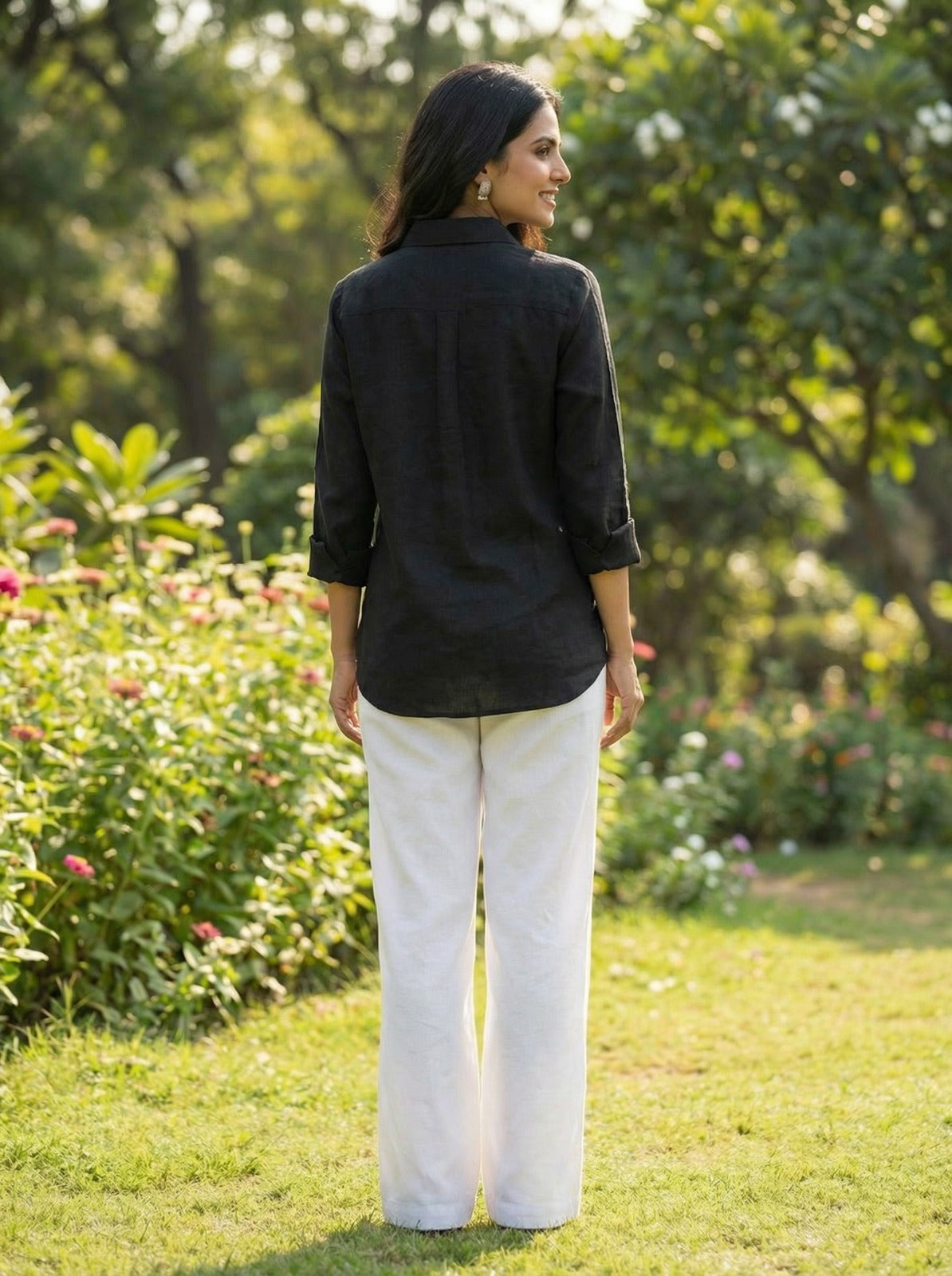 Black Collar Shirt