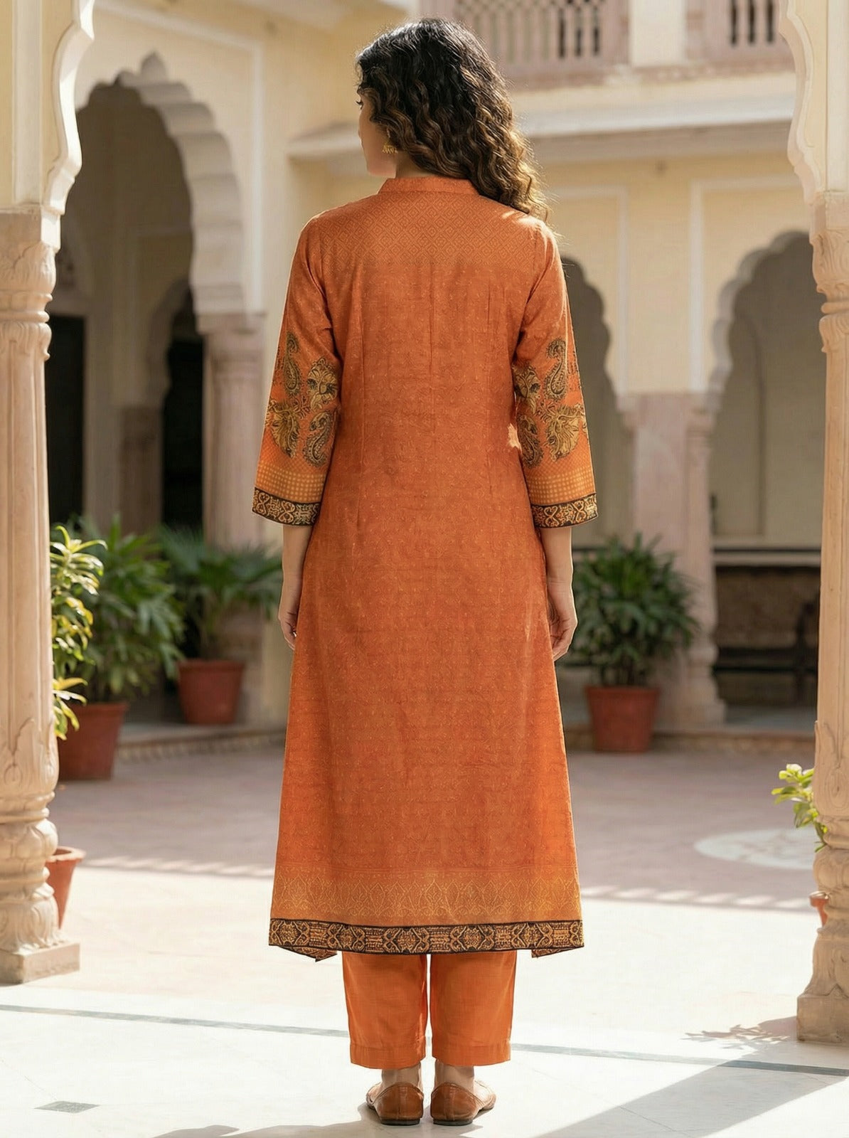 Regal Earth-Tone Festive Kurta Set