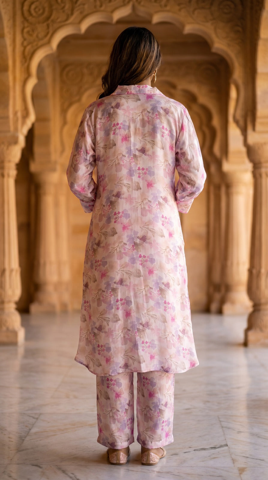 Blossom Haze Crepe Silk Co-Ord Set