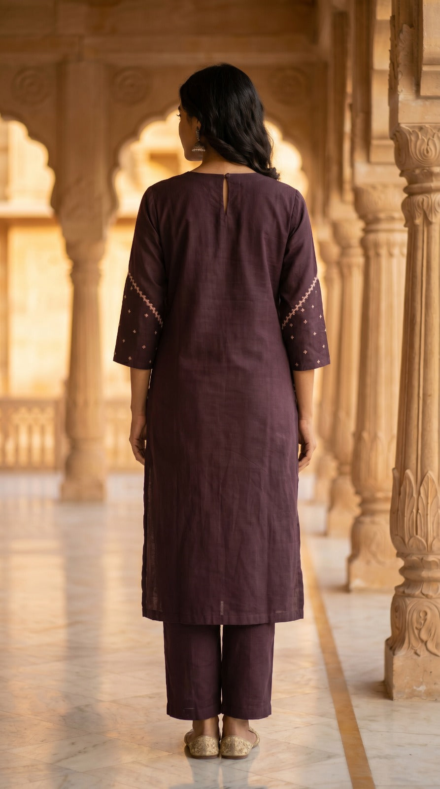 Slub Muslin Kurta Set