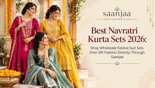 Best Navratri Kurta Sets 2026: Shop Wholesale Festive Suit Sets from SRI Fashion Directly Through Saanjaa