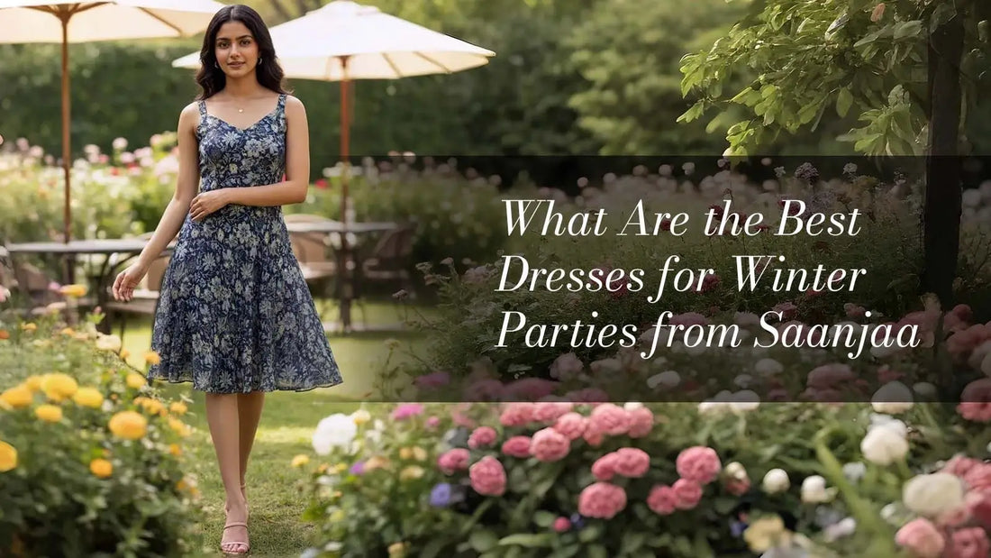 What Are the Best Dresses for Winter Parties from Saanjaa