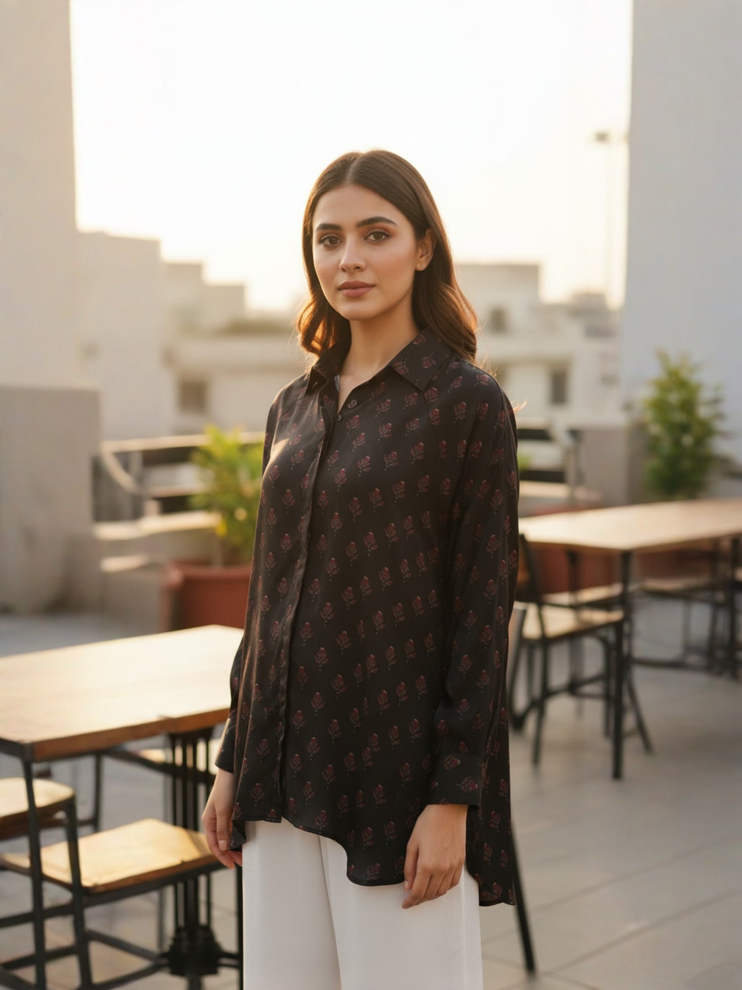 Black Printed Shirt
