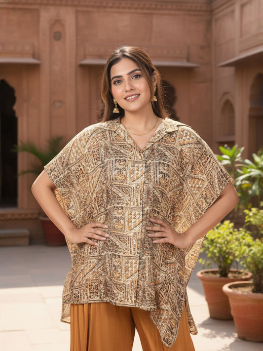 Yellow Printed Shirt