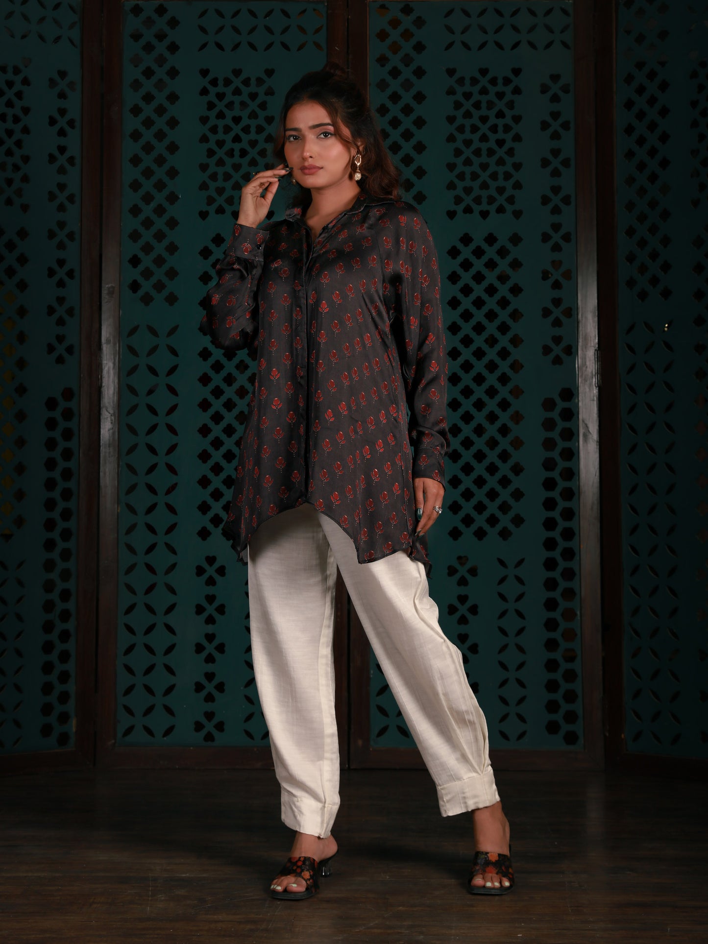 Black Printed Shirt