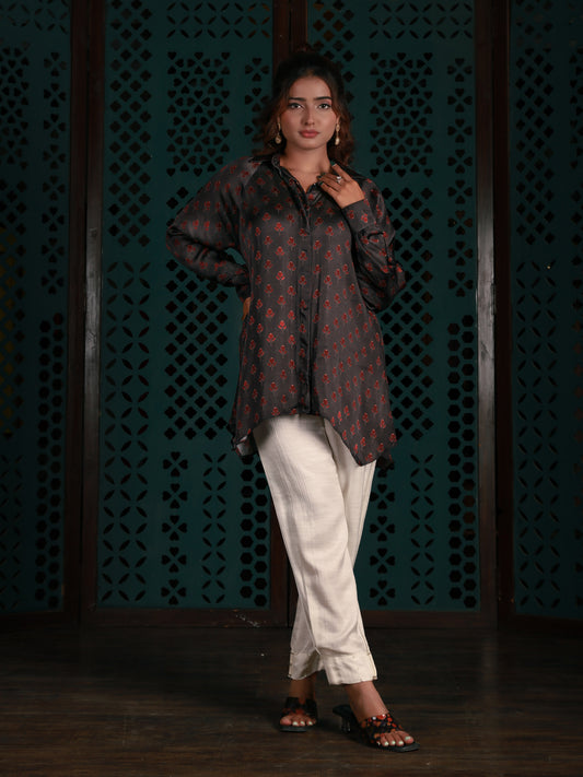 Black Printed Shirt