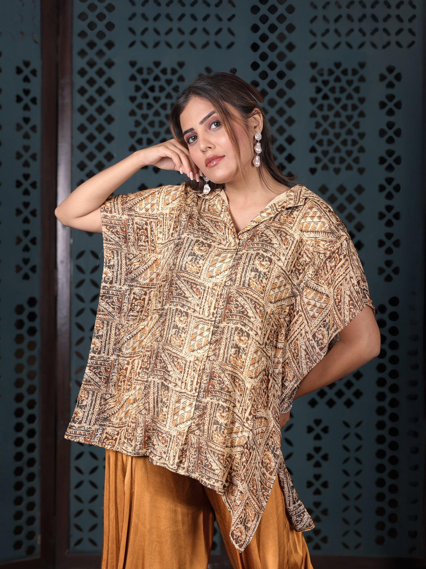 Yellow Printed Shirt