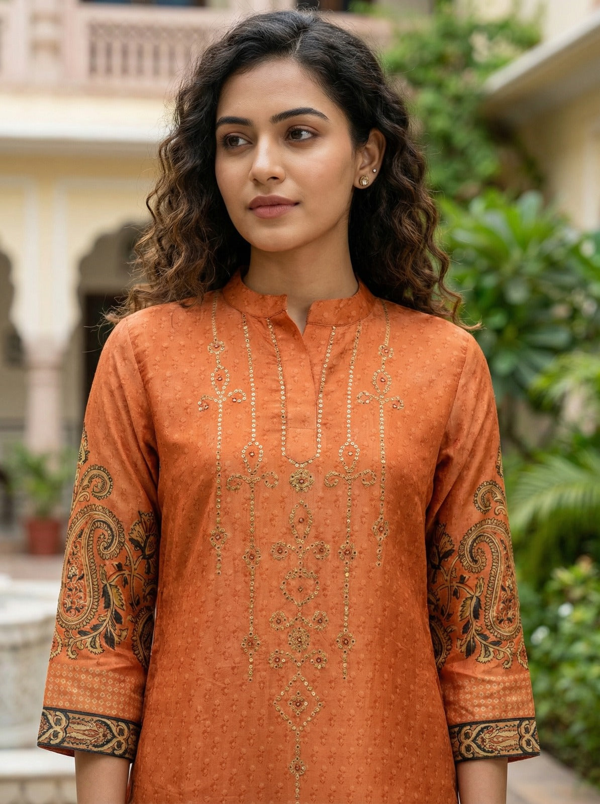 Regal Earth-Tone Festive Kurta Set