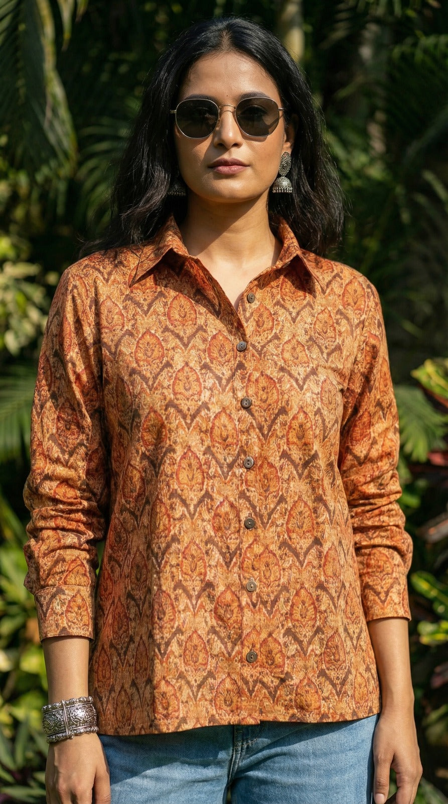 Pure Linen Collar Shirt - Full Sleeves