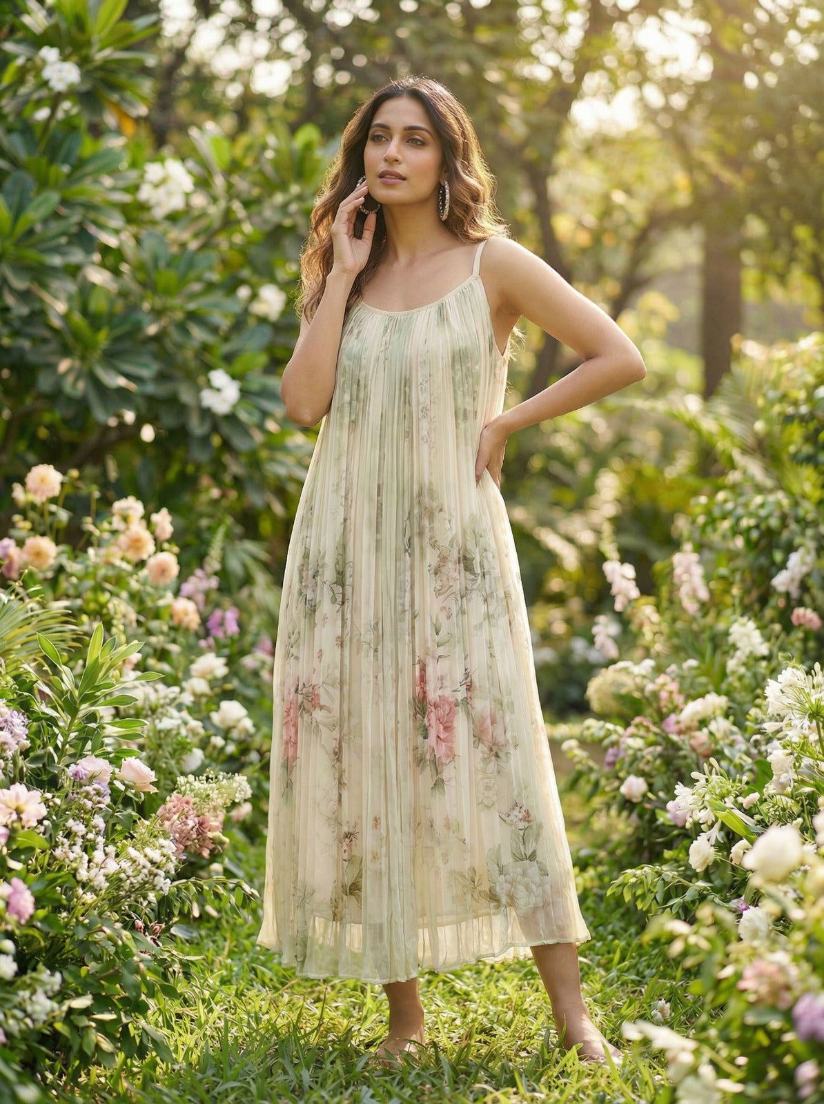 Chiffon Dress - White