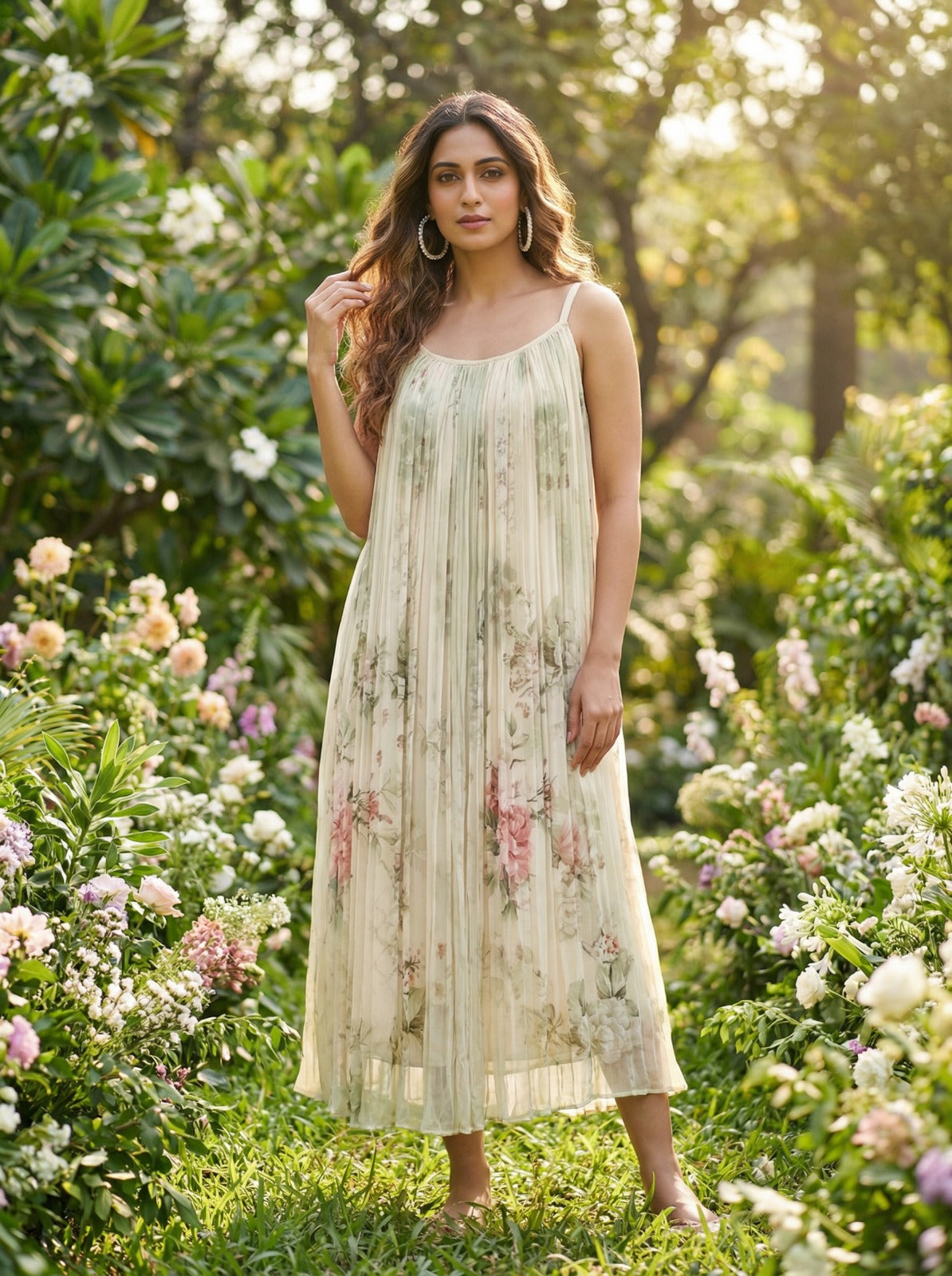 Chiffon Dress - White