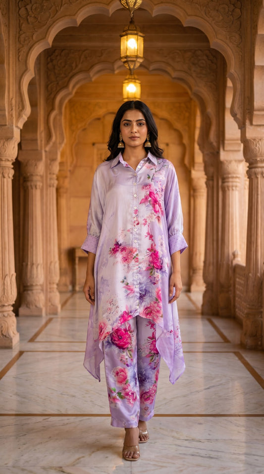 Lavender Bloom Floral Co-ord Set