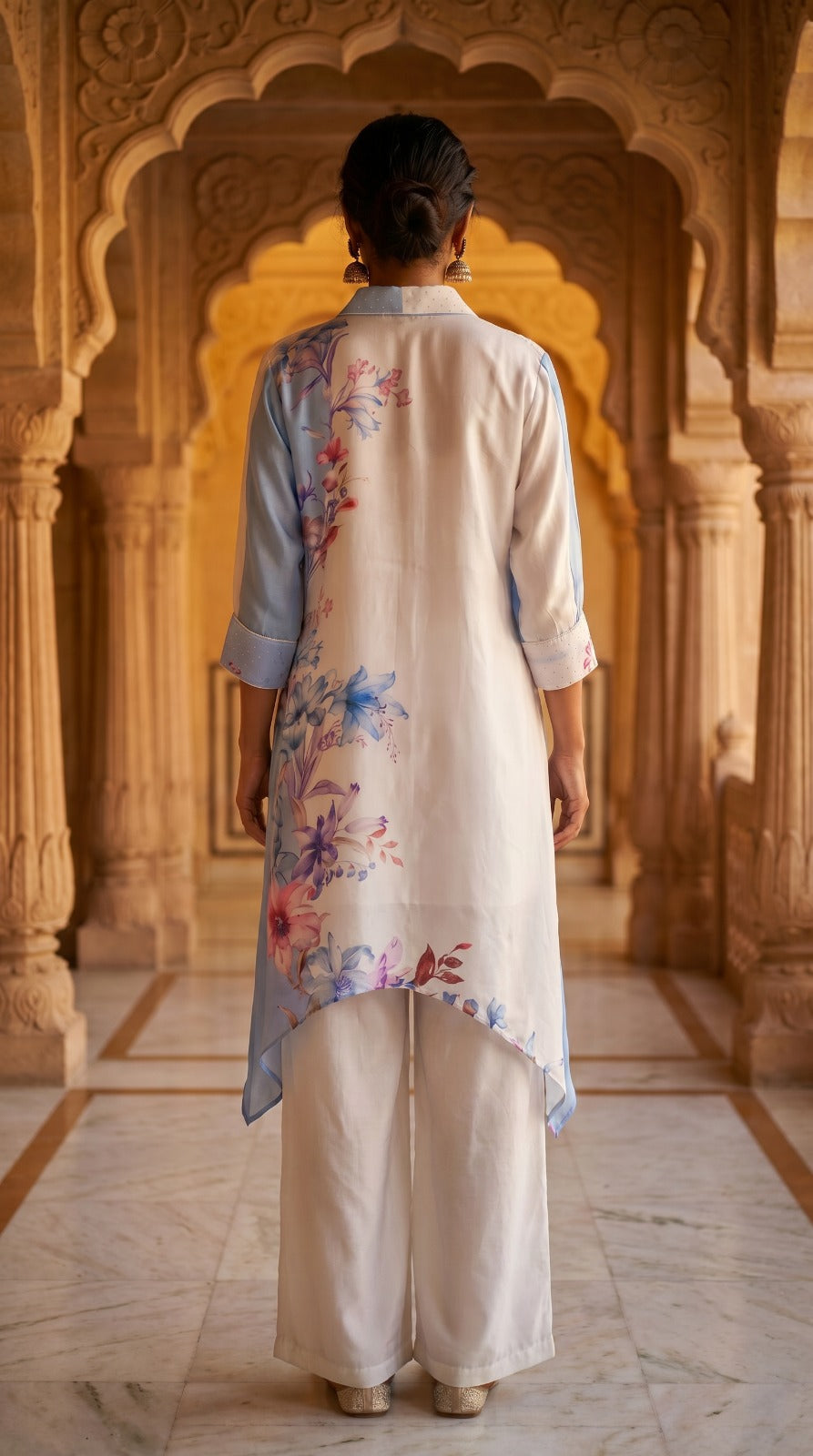 Blue Blossom Co-Ord Set