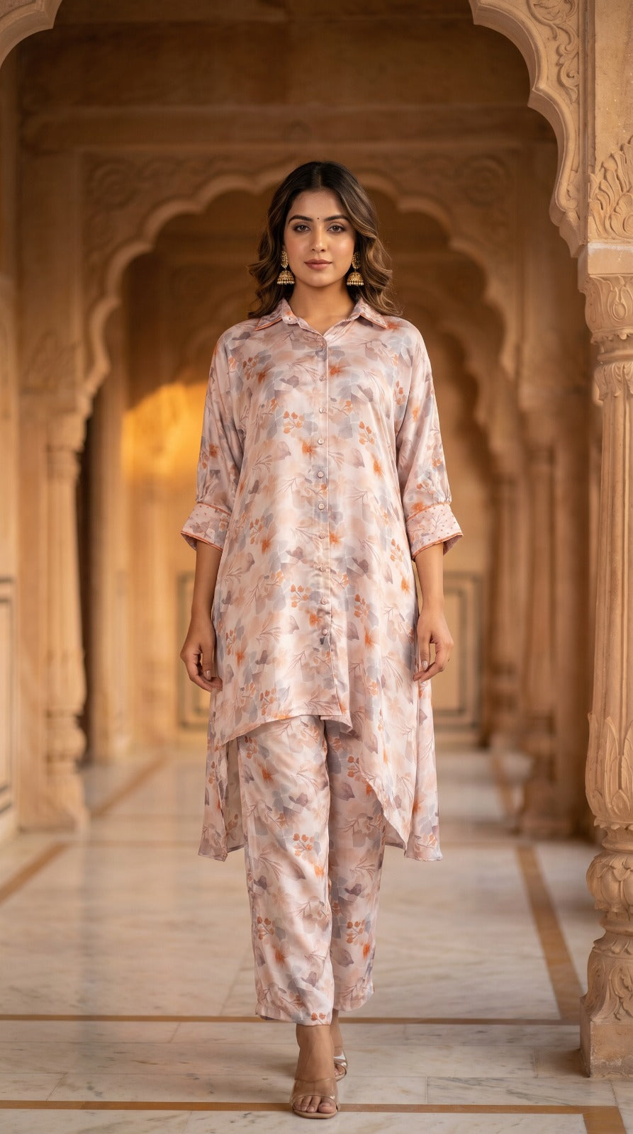 Blush Petal Floral Co-ord Set