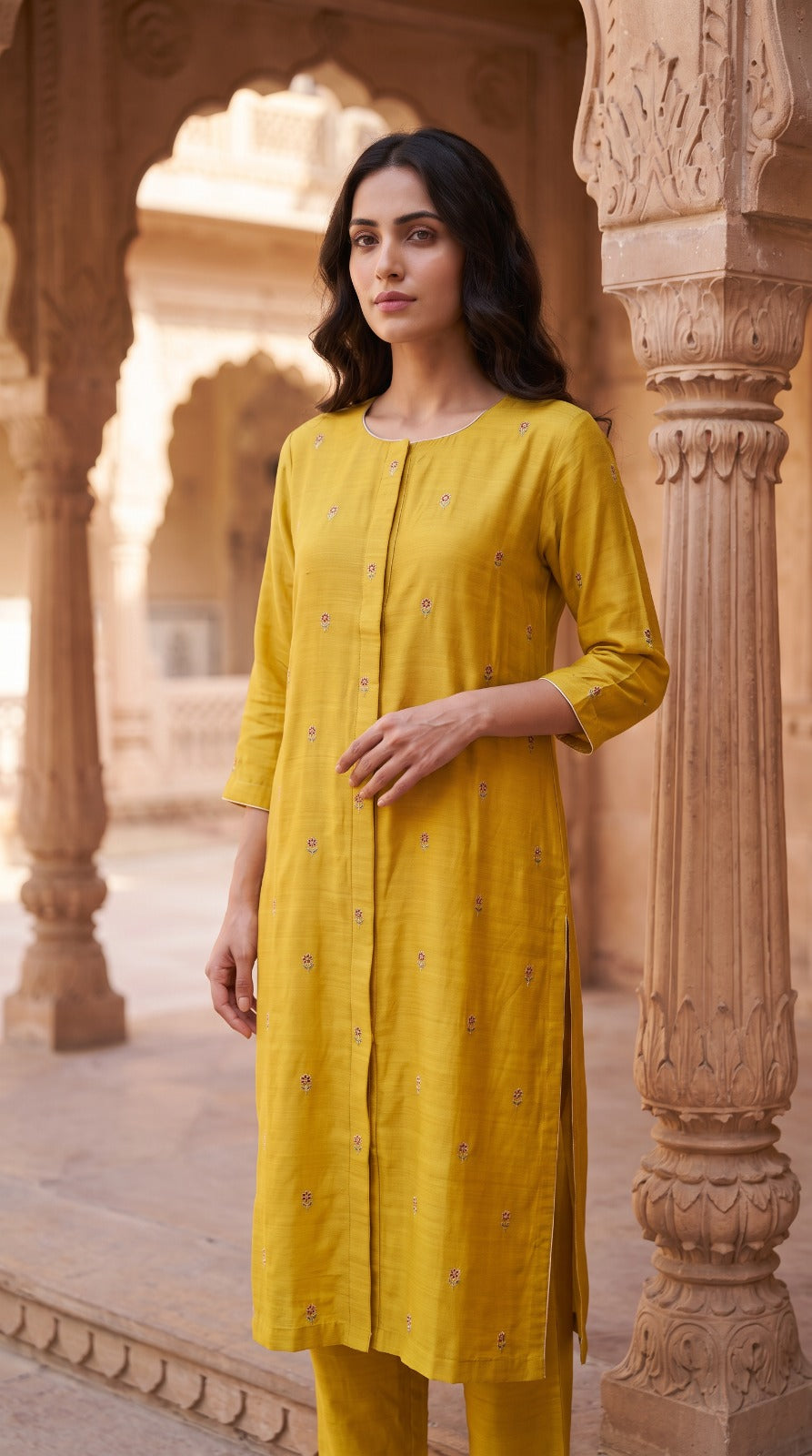 Slub Muslin kurta set